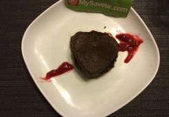 Moelleux chocolat au cœur framboise - Laurence D.