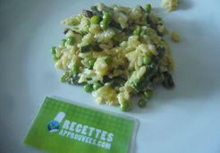Risotto aux asperges et petits pois - Nadine P.