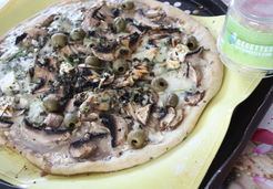 Pizza aux champignons et au gorgonzola - Marina S.
