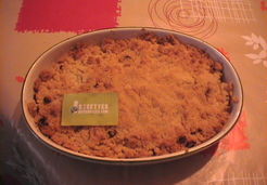 Crumble pommes poires raisins secs - Aude M.