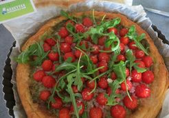 Tarte au pesto et à la tomate - Aline Q.