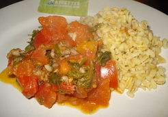 Blé Ebly et sa sauce tomate maison - Adeline A.