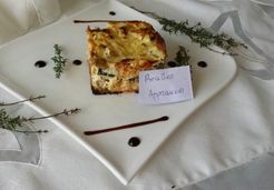 Gâteau courgettes, ricotta et thym - Claire D.