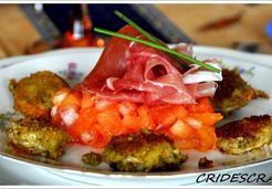Scampis au carpaccio de tomate et sauce tartare - Christine L.