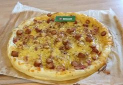 Tarte knacks, lardons et cheddar - Laurence D.