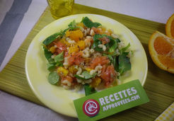 Salade de pâtes à l'orange et truite fumée - Laure G.