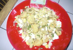 Salade de pommes de terre, oeufs mimosa et aux câpres - Marie T.