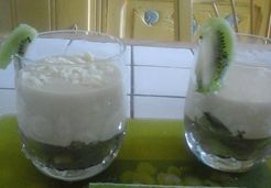 Panna cotta kiwi-chocolat blanc - Marie T.