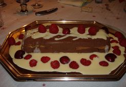 Bûche au chocolat et au café - Gwladys G.