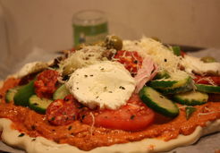Pizza sauce chorizo {au thermomix} - Marina S.