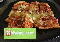 Pizza courgette et boeuf hâché - Myriam S.