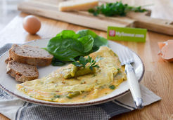 Omelette aux asperges vertes - ROCHEFONTAINE