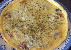 Omelette fromage et (reste de) légumes wok - Fatouhya Y.