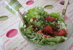 Salade de petits pois, pamplemousse et cranberries  - Marina S.