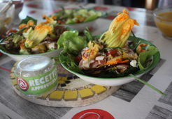 Salade de fleurs de courgettes - Marina S.