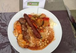 Couscous facile boulettes de boeuf merguez - Karine G.