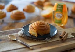 Brioche roulée à l'orange et au miel - FAMILLE MICHAUD APICULTEURS