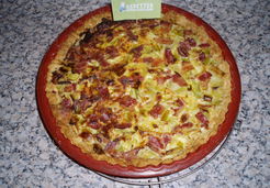 Poireaux en croûte aux herbes,  oeufs et porc fumé. - Monique D.