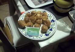 Amuses bouches mini muffins crevettes et ciboulettes - Delphine M.