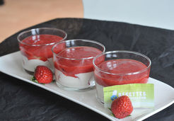 Verrine de panna cotta fraise et amande - Laure G.