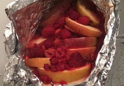 Papillote pomme framboise - Adeline A.