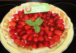 Tarte aux fraises du jardin, la reine du tapis rouge - Gwladys G.