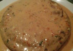 Flan de champignons, sauce aurore - Marie T.